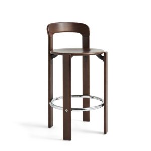 HAY REY Bar stool H65 Umber brown (vilt glijders)