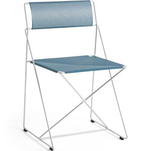 HAY X-Line Chair Galvanised/Blue