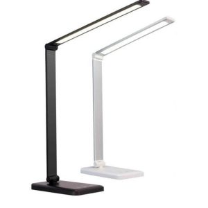 Bureau lamp TIMO – Dimbaar kleuren LED en mobiel oplaadpunt