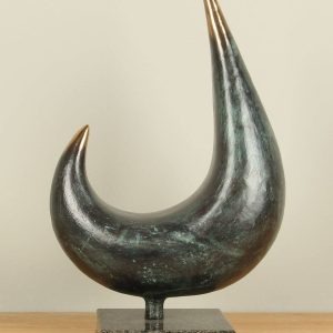 Indoor or outdoor sculpture – Bronze – Bird – 43x27x13 cm