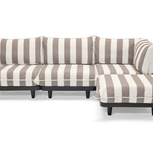 Fatboy Paletti set L Stripe cacao (Right)