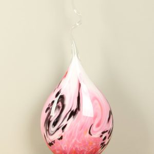 Glaslampe – Rosa – Glas – Arno France, Spirale – 70x30x14 cm