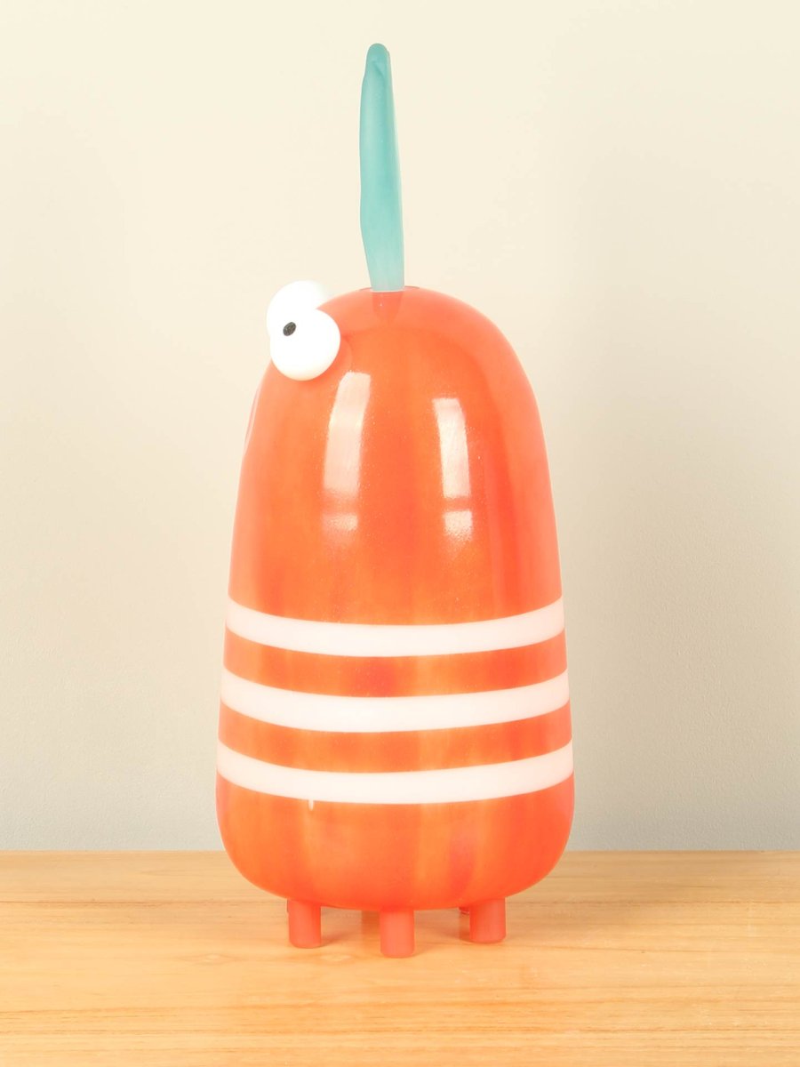 Glassculptuur – Oranje – Glas – Decoratie Chick, 33 cm - Afbeelding 3