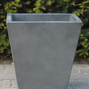 Planter – Anthracite – Light Cement – 35x36x36 cm