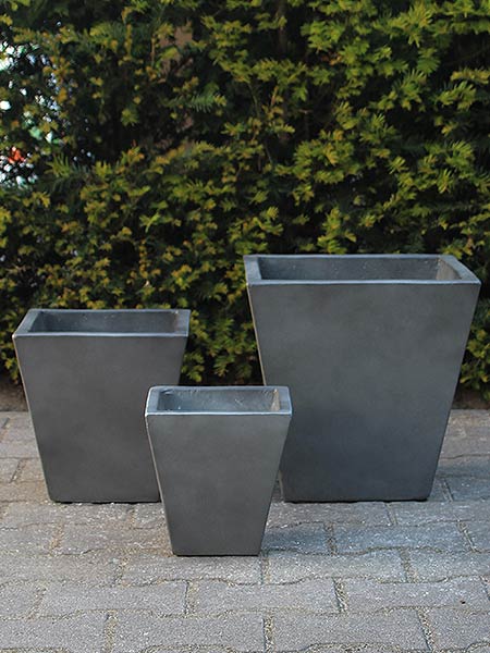 Planter – Anthracite – Light Cement – 35x36x36 cm - Afbeelding 3