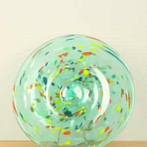 Schale – Multicolor – Glas – Schale grün – 6x40x40 cm