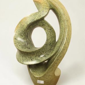 Garden statue – Cheetah Jade – Green – Natural stone – Arty – 54x34x19 cm