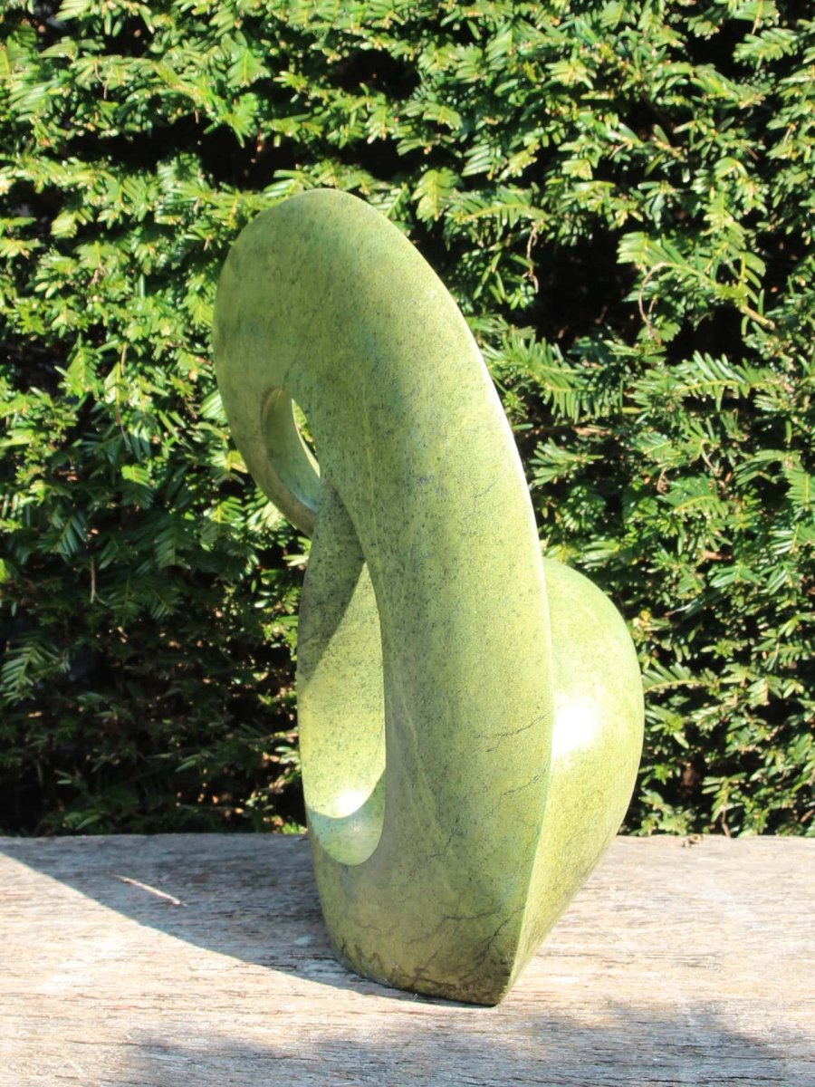 Tuinbeeld – Cheetah jade – Groen – Natuursteen – Connected – 40x34x18 cm - Afbeelding 5