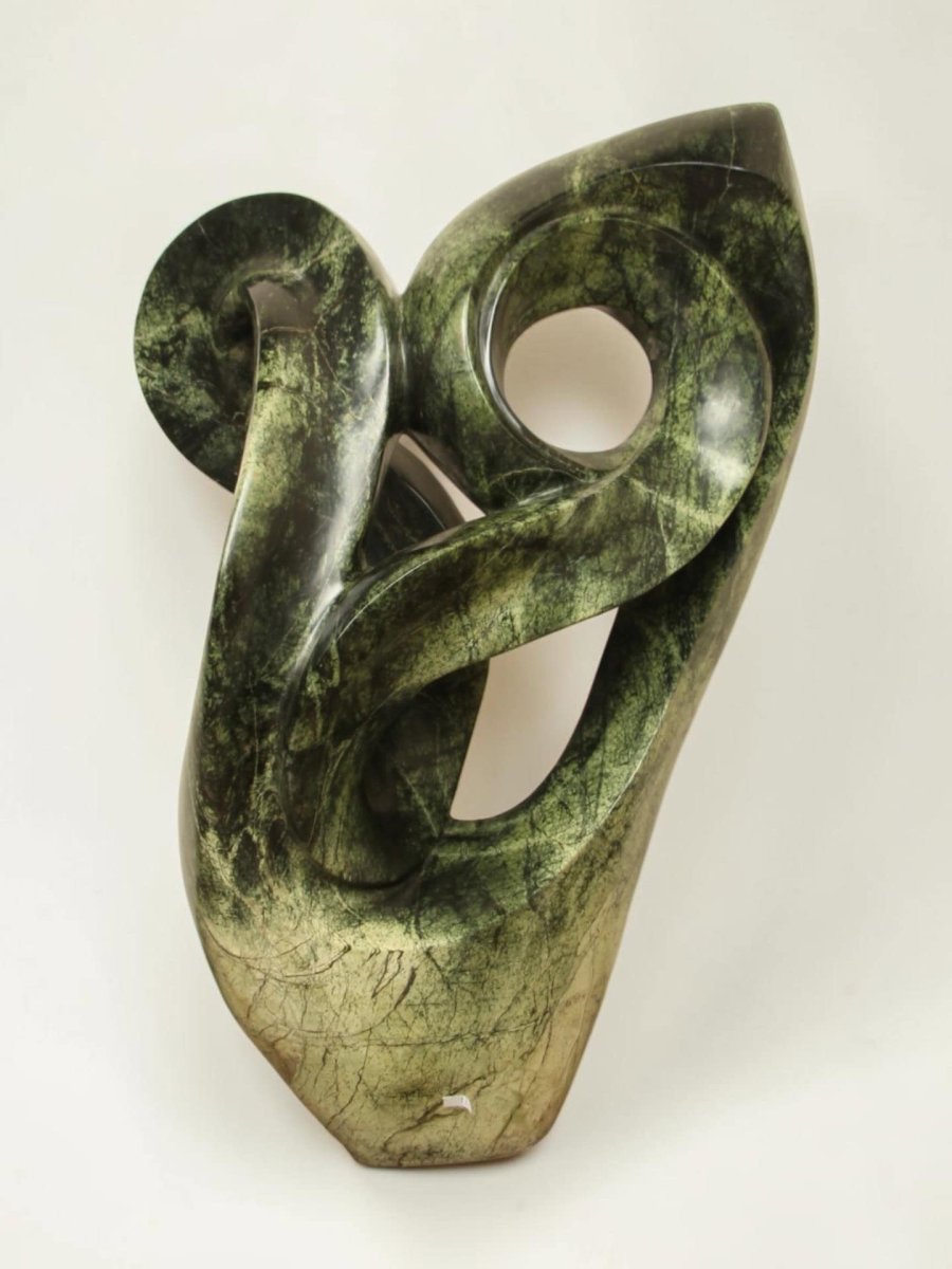 Tuinbeeld – Cheetah jade – Groen – Natuursteen – Creation – 71x50x36 cm - Afbeelding 2