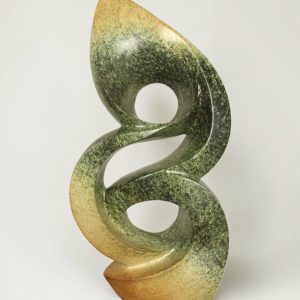 Tuinbeeld – Cheetah jade – Groen – Natuursteen – Enduring – 50x25x18 cm