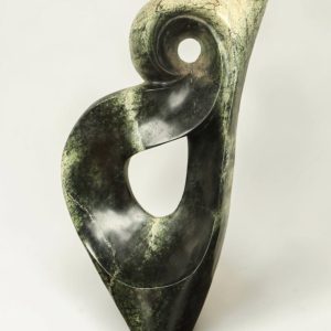 Garden statue – Cheetah Jade – Green – Natural stone – Original – 45x25x9 cm