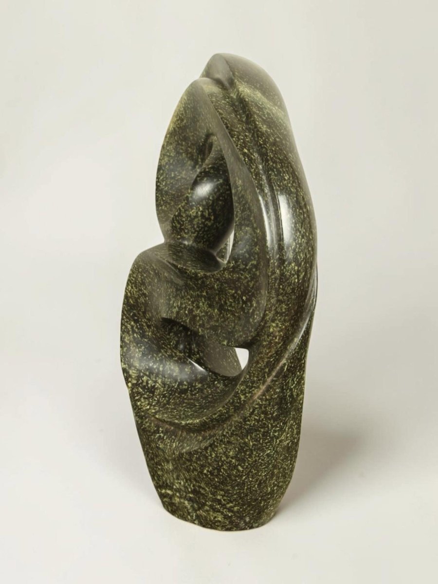 Tuinbeeld – Cheetah jade – Groen – Natuursteen – Positive – 42x29x13 cm - Afbeelding 3