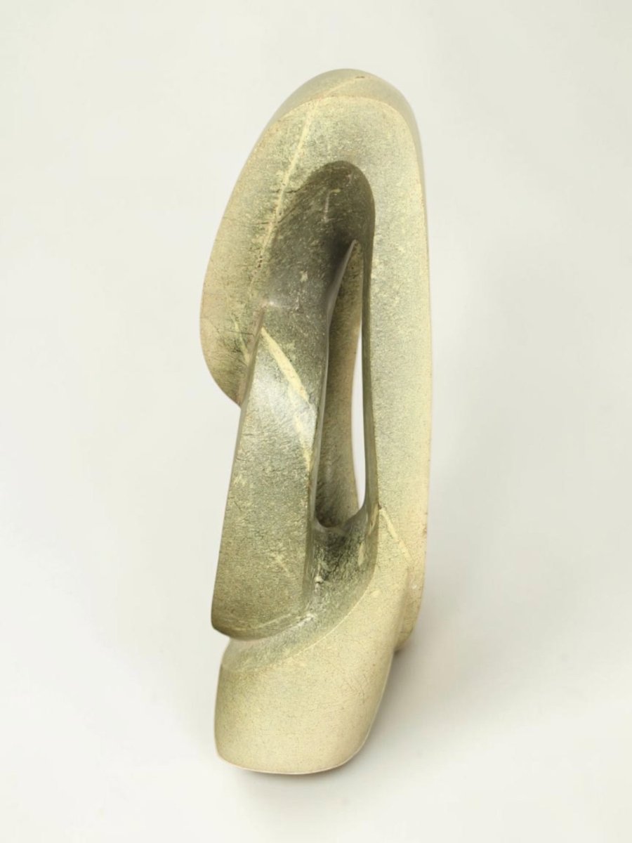 Gartenfigur – Cheetah Jade – Grün – Naturstein – Proud – 42x21x18 cm - Afbeelding 3
