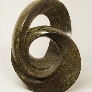 Gartenfigur – Cheetah Jade – Grün – Naturstein – Swirl – 43x33x32 cm