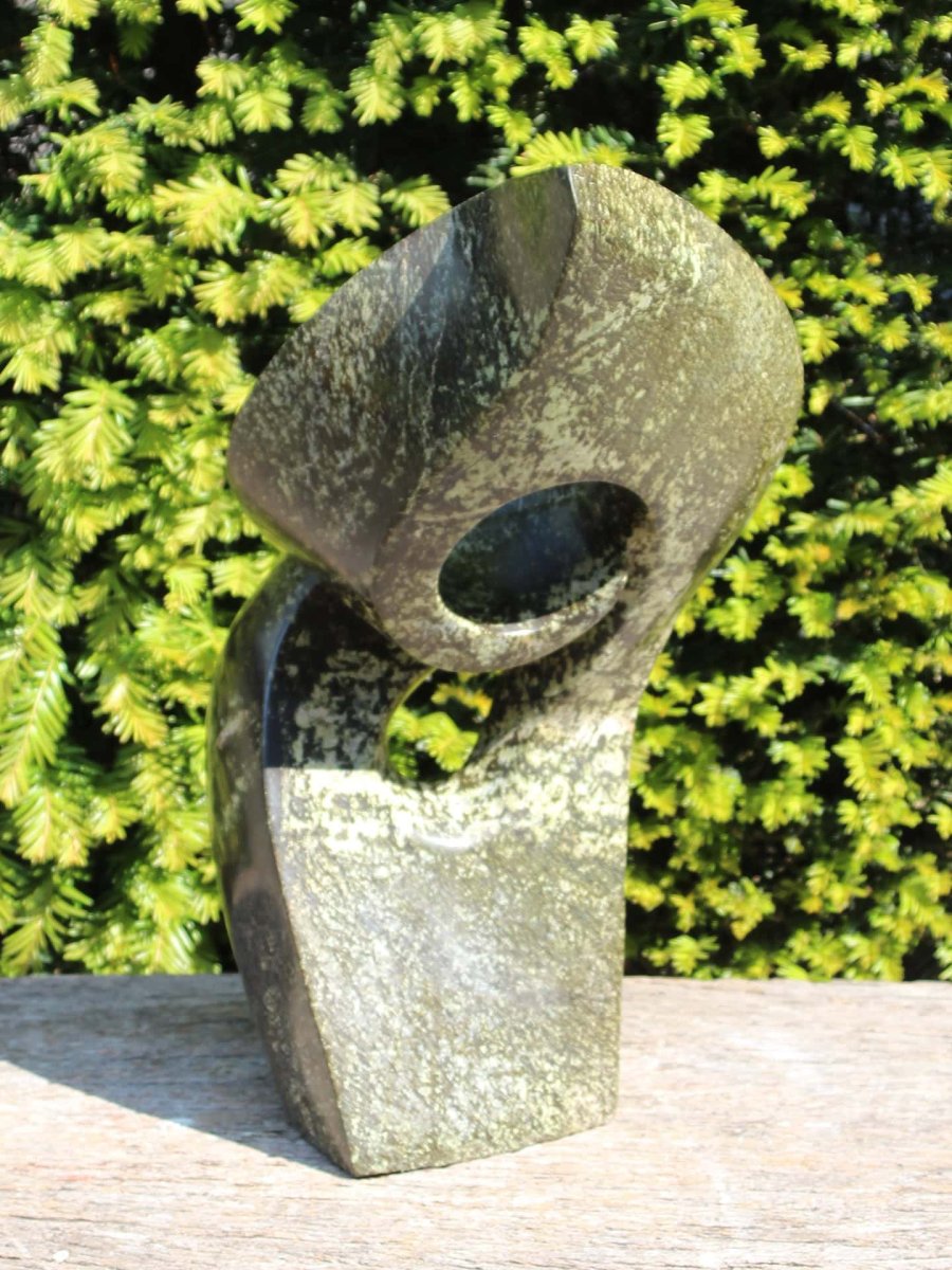 Tuinbeeld – Cheetah jade – Groen – Natuursteen – Twist – 50x26x20 cm - Afbeelding 4