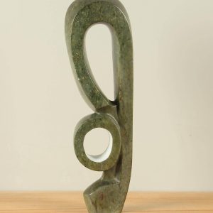 Tuinbeeld – Serpentijn – Groen – Natuursteen – Circle – 41x11x6 cm