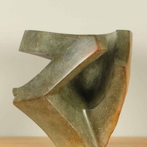 Tuinbeeld – Serpentijn – Groen – Natuursteen – Excellent – 23x20x17 cm