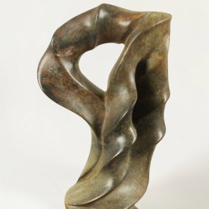 Tuinbeeld – Serpentijn – Groen – Natuursteen – Twist – 28x18x12 cm