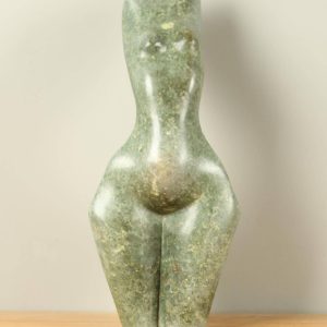 Tuinbeeld – Serpentijn – Groen – Natuursteen – Woman Body nr 4 – 47x22x10 cm